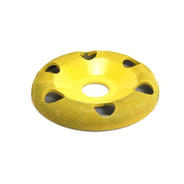 Saburrtooth Frässcheibe gewölbt mit Löchern 4" Bohrung 5/8"