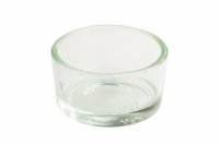 Tealight Glass, Clear, Pressed Glass
