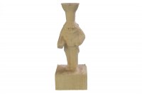 vorgefräste Figur, historischer Bergmann klein, zum Beschnitzen