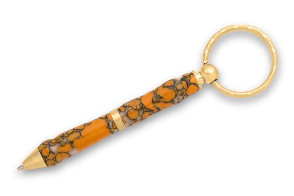 Mini Schlüsselanhänger Stift Set Gold