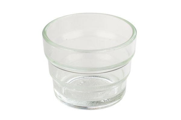 Teelicht-Glas klar, gestuft, Pressglas, Weck