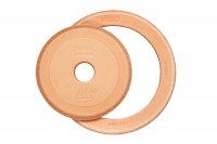 TORMEK Replacement Leather Honing Discs 2 Pieces, Profiled, for LA-120