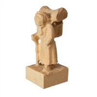 vorgefräste Figur, Holzfrau, zum Beschnitzen