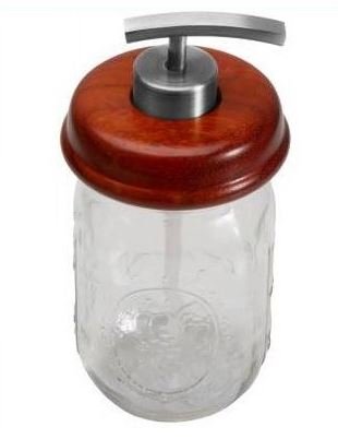 Seifenspenderpumpe Bausatz chrome matt ohne Glas und Deckel