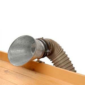Absaughaube, trichterförmig