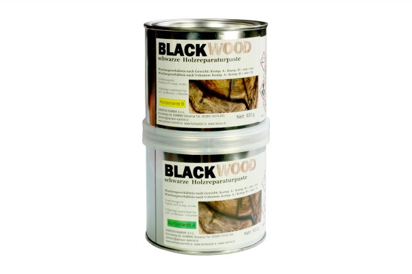 Blackwood 2-Komponenten Holzreparaturpaste, schwarz