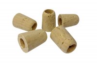 5 natural cork stoppers