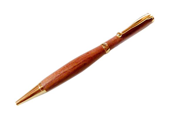 Dreh-Kugelschreiber-Bausatz mit Kugelclip, gold