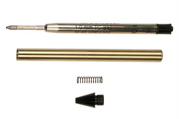 Bausatz Kugelschreiber mit fester Mine - schwarz