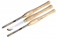 3-piece set of turning tools for bowls