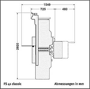 Abricht-Dickenhobel-Maschine FS41 classic Tersa