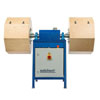 Trommelmaschine mit 2 auswechselbaren Trommeln mit Absauganschluss Trommelmaschine mit 2 auswechselbaren Trommeln mit Absauganschluss